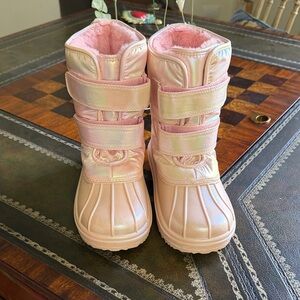 Children’s Place Pink Shimmer Winter Snow Boots